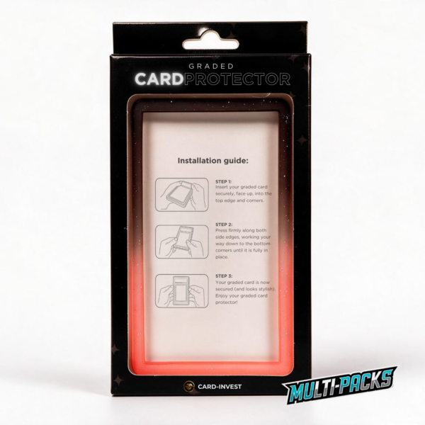 Multi-packs Card-Invest Slab protector black:red back Card-Invest PSA Slab Guard - Black/Red