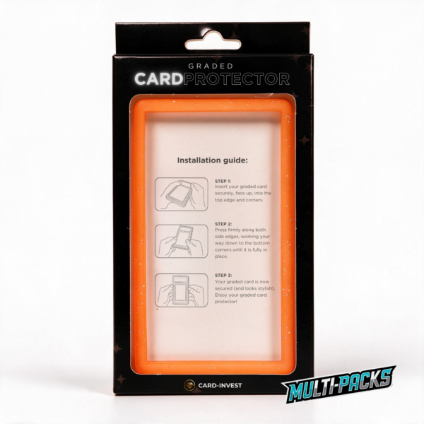 Card-Invest PSA Slab Guard - Orange Sparkle